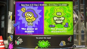 Splatfest Invisibility vs Flight