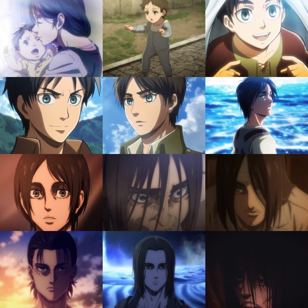 Character of eren jaeger from anime and manga on Craiyon