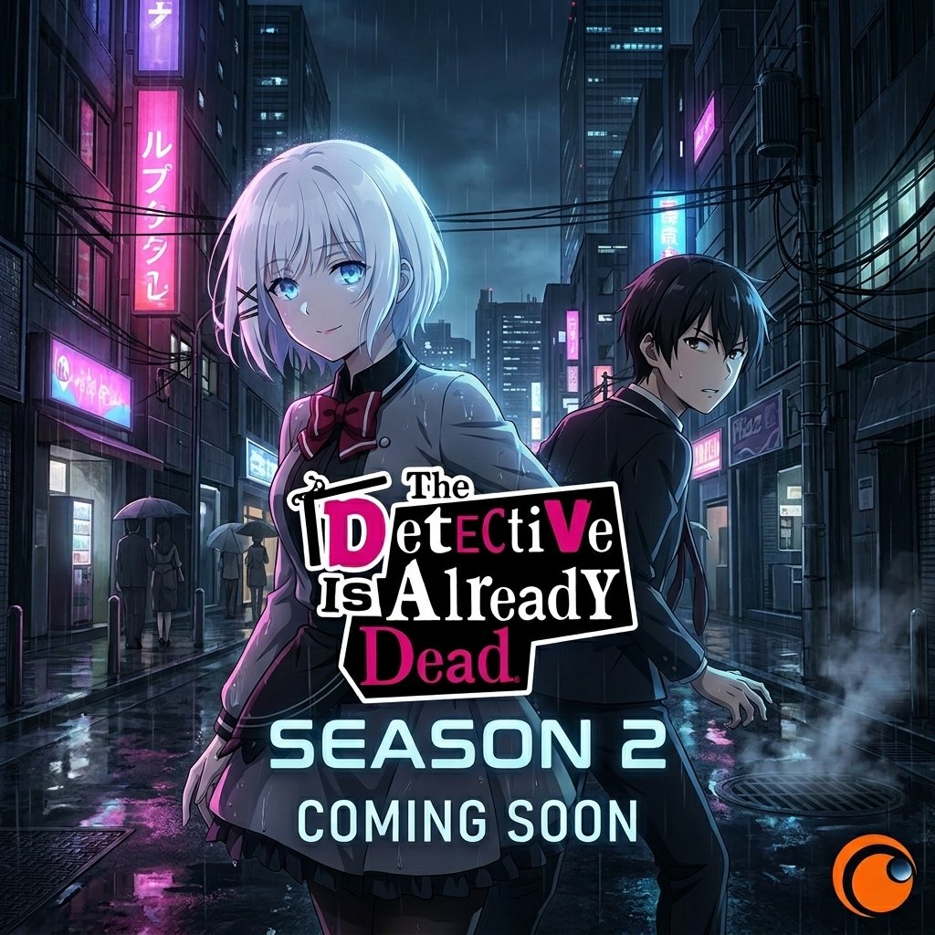 The Detective Is Already Dead Season 2 in Fall 2026 anime mystery lineup.