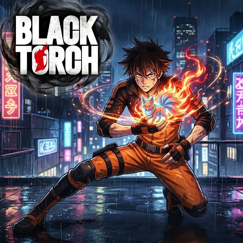 Black Torch in Shonen Jump anime 2026-2027 featuring supernatural ninja action.