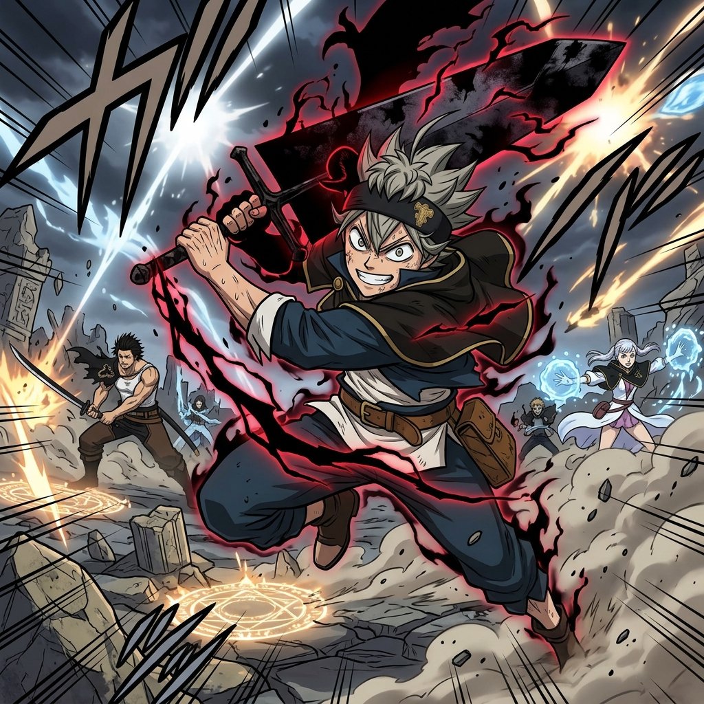 Black Clover return in Fall 2026 anime featuring intense magic battles and Asta power.