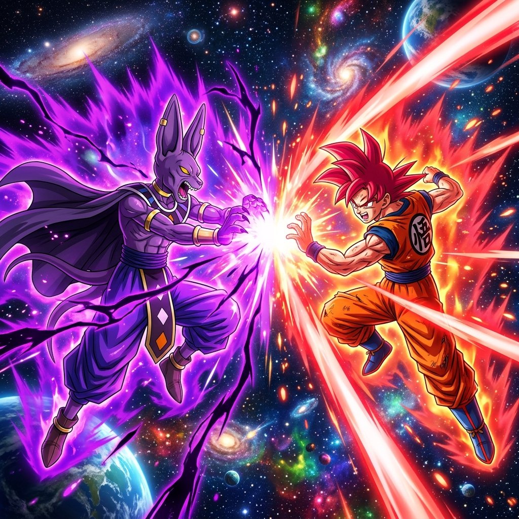 Dragon Ball Super Beerus arc in Fall 2026 anime with god-level battle visuals.