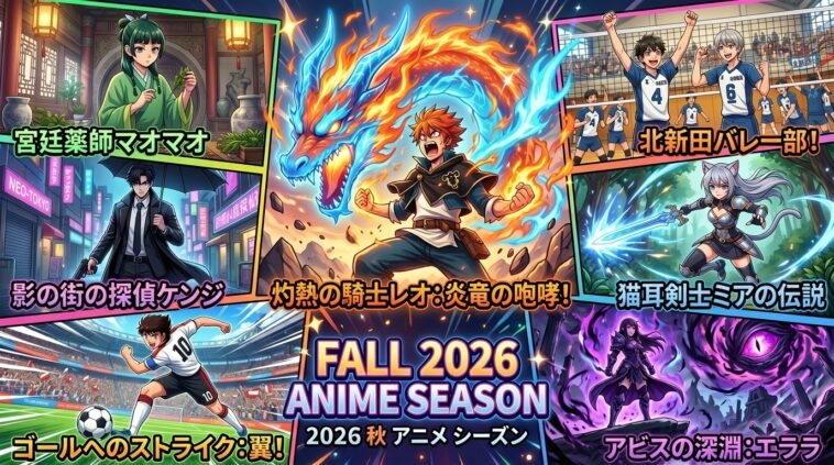 Top Fall 2026 anime lineup featuring the most anticipated Fall 2026 anime series and films.