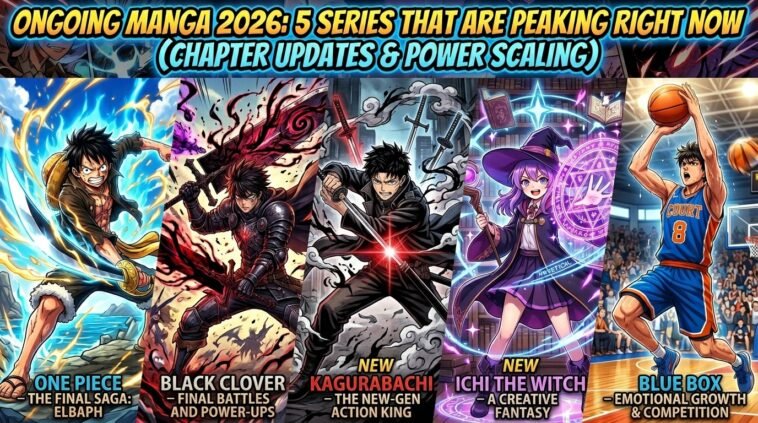 Top ongoing manga 2026 featuring trending series and peak story arcs.