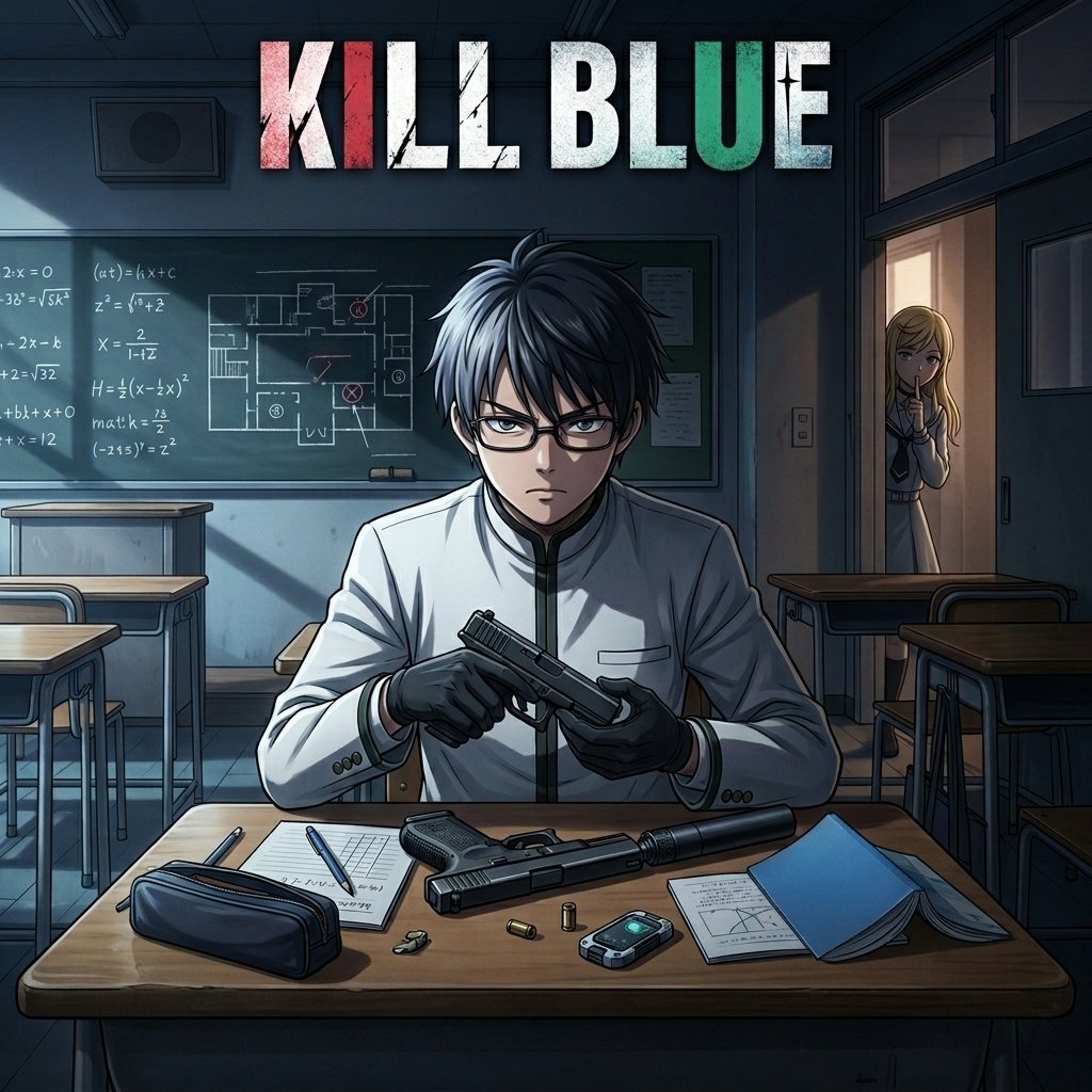 Kill Blue in Shonen Jump anime 2026-2027 featuring hitman turned student concept.